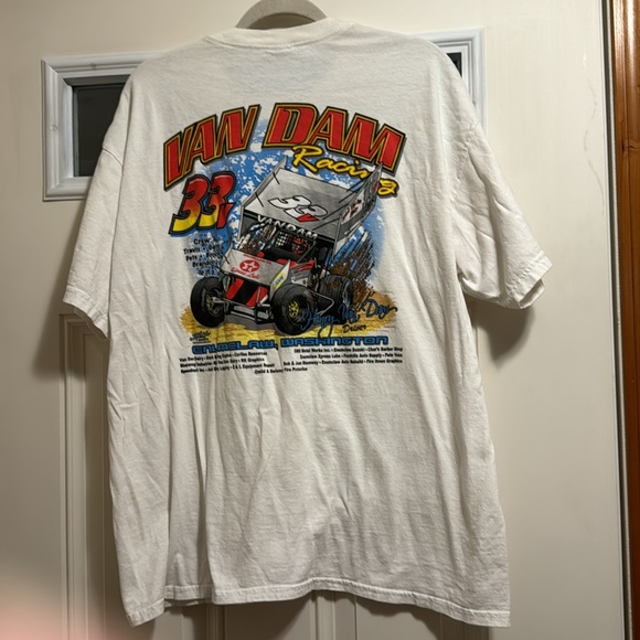 $5 bundled - Racing T-shirt 100% Ultra cotton Preshrunk - Picture 3 of 5